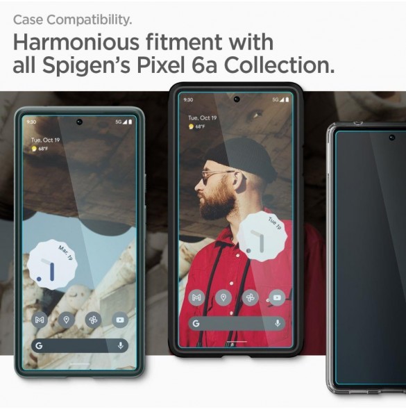 HÄRDAT GLAS Spigen ALM GLAS.TR SLIM 2-PACK GOOGLE PIXEL 6A