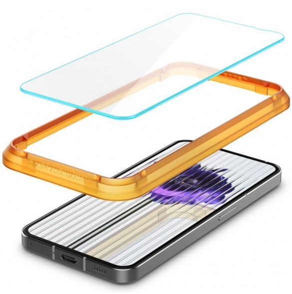 HÄRDAT GLAS Spigen ALM GLAS.TR SLIM 2-PACK INGENTING TELEFON 1 CLEAR