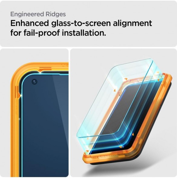 HÄRDAT GLAS Spigen ALM GLAS.TR SLIM 2-PACK INGENTING TELEFON 1 CLEAR
