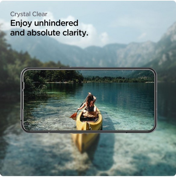 HÄRDAT GLAS Spigen ALM GLAS.TR SLIM 2-PACK INGENTING TELEFON 1 CLEAR