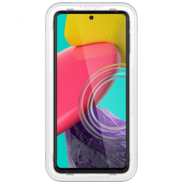 HÄRDAT GLAS Spigen ALM GLASS FC GALAXY M53 5G SVART