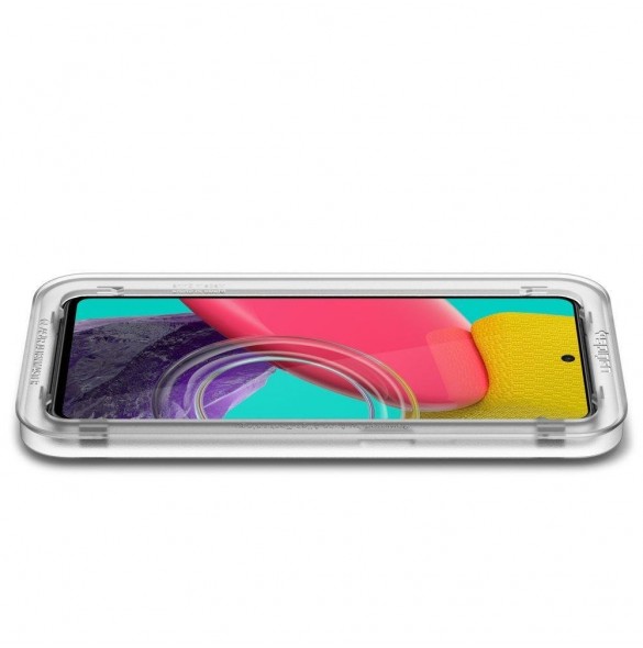 HÄRDAT GLAS Spigen ALM GLASS FC GALAXY M53 5G SVART
