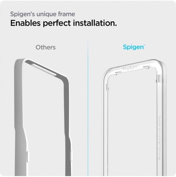 HÄRDAT GLAS Spigen ALM GLASS FC GALAXY M53 5G SVART
