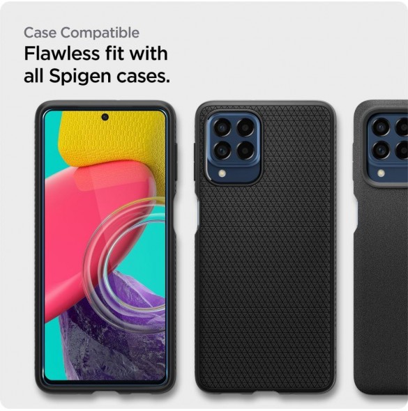 HÄRDAT GLAS Spigen ALM GLASS FC GALAXY M53 5G SVART