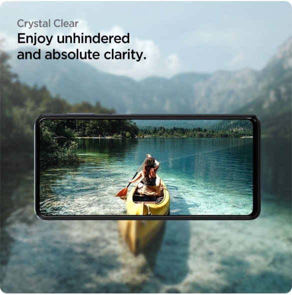 HÄRDAT GLAS Spigen ALM GLASS FC GALAXY M53 5G SVART