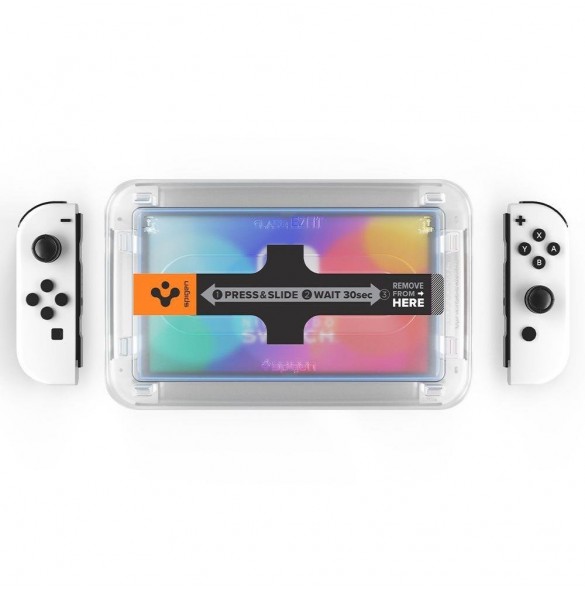 HÄRDAT GLAS Spigen GLAS.TR "EZ FIT" 2-PACK NINTENDO SWITCH OLED