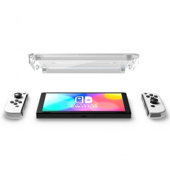 HÄRDAT GLAS Spigen GLAS.TR "EZ FIT" 2-PACK NINTENDO SWITCH OLED