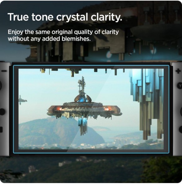 HÄRDAT GLAS Spigen GLAS.TR "EZ FIT" 2-PACK NINTENDO SWITCH OLED