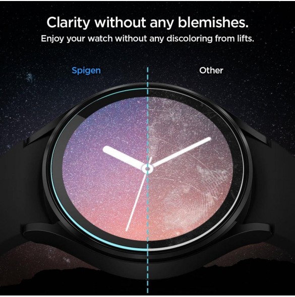 HÄRDAT GLAS Spigen GLAS.TR "EZ-FIT" 2-PACK GALAXY Watch 5 PRO (45 MM)