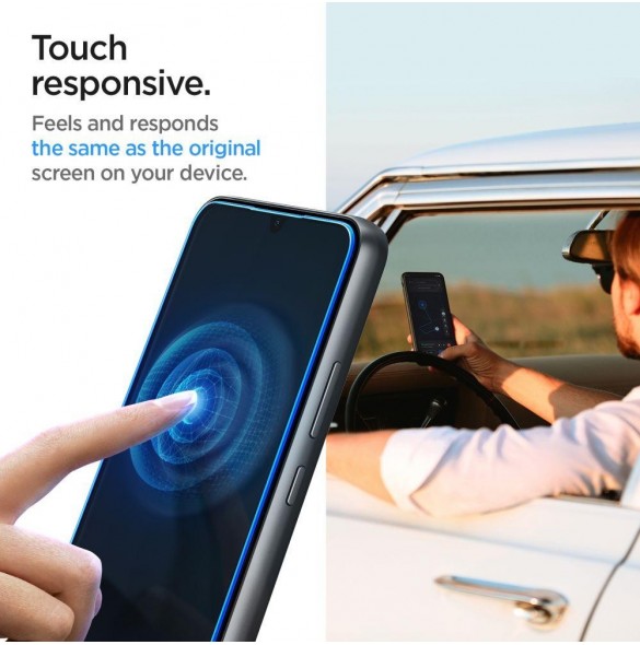 HÄRDAT GLAS Spigen GLAS.TR SLIM 2-PACK GALAXY A34 5G CLEAR