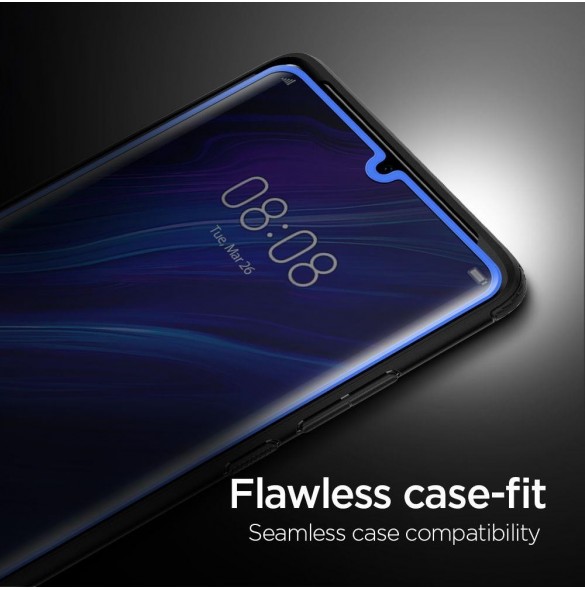 HÄRDAT GLAS Spigen GLAS.TR SLIM Huawei P30 PRO SVART
