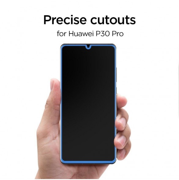 HÄRDAT GLAS Spigen GLAS.TR SLIM Huawei P30 PRO SVART