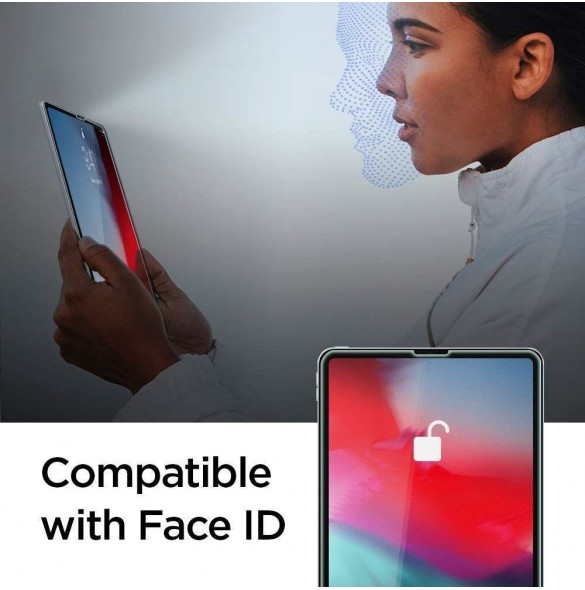 HÄRDAT GLAS Spigen GLAS.TR SLIM IPAD PRO 12.9 2020 / 2021 / 2022 CLEAR