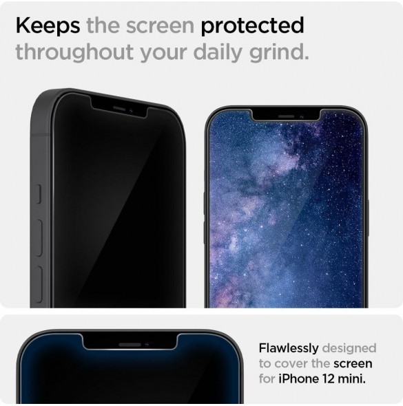 HÄRDAT GLAS Spigen GLAS.TR SLIM IPHONE 12 MINI
