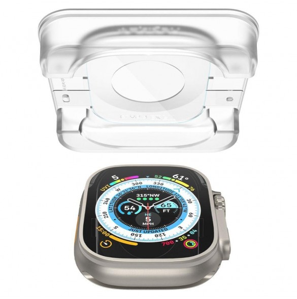 HÄRDAT GLAS Spigen GLAS.TR" EZ FIT" 2-PACK Apple Watch ULTRA (49 MM) CLEAR
