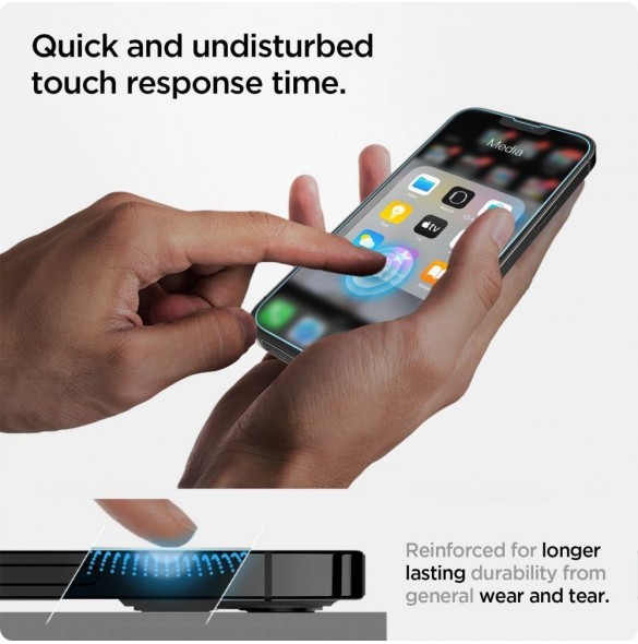 HÄRDAT GLAS Spigen GLAS.TR" EZ FIT" IPHONE 13 / 13 PRO / 14