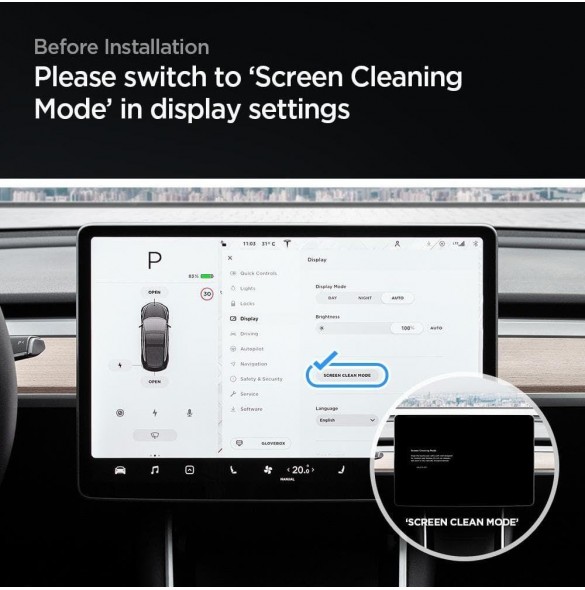 HÄRDAT GLAS Spigen GLAS.TR" EZ FIT" TESLA MODELL Y / 3