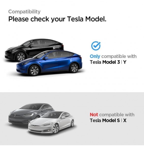 HÄRDAT GLAS Spigen GLAS.TR" EZ FIT" TESLA MODELL Y / 3