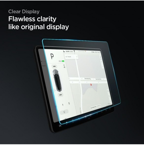 HÄRDAT GLAS Spigen GLAS.TR" EZ FIT" TESLA MODELL Y / 3