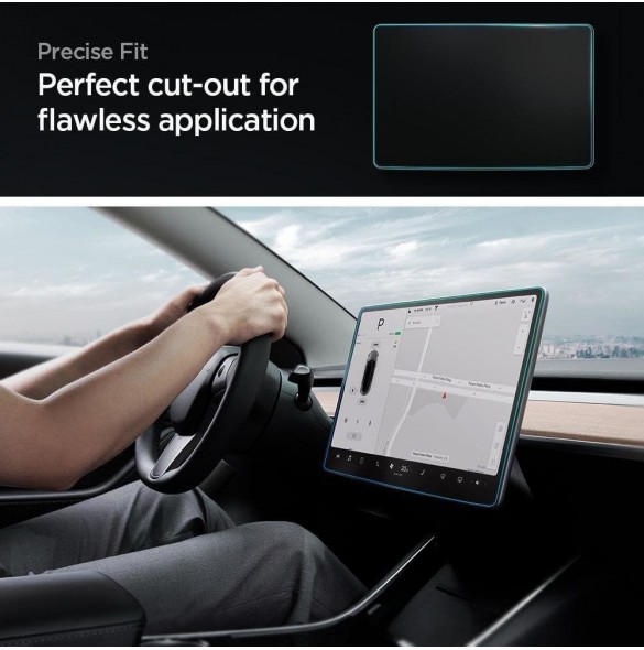 HÄRDAT GLAS Spigen GLAS.TR" EZ FIT" TESLA MODELL Y / 3