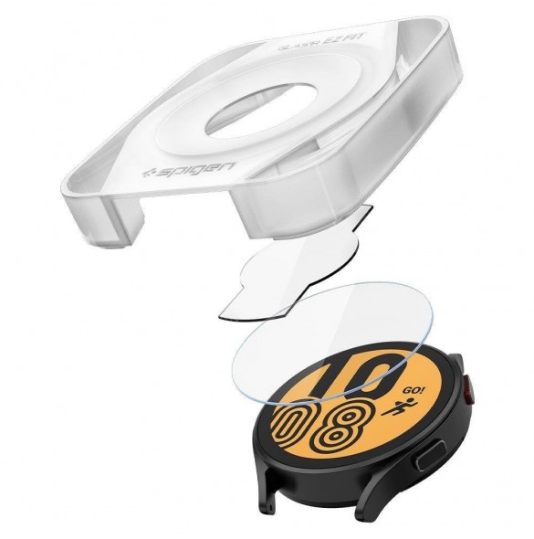 HÄRDAT GLAS Spigen GLAS.TR" EZ-FIT" 2-PACK GALAXY Watch 4/5 (44 MM)