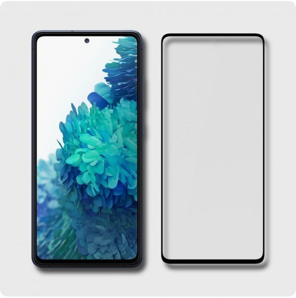 HÄRDAT GLAS Spigen GLASS FC GALAXY S20 FE SVART