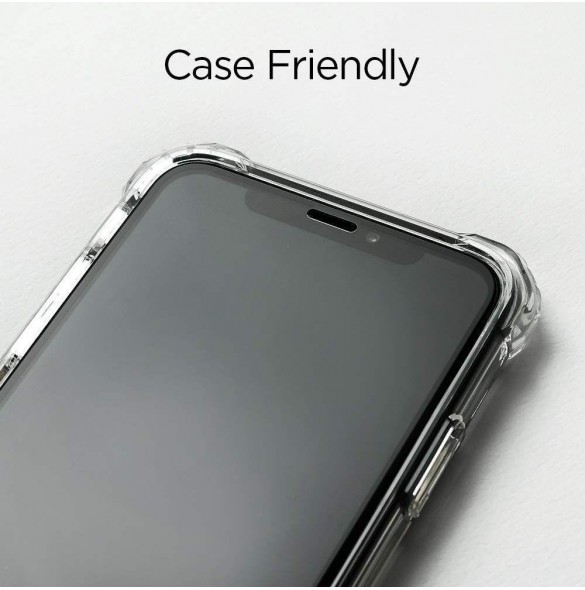 HÄRDAT GLAS Spigen GLASS FC IPHONE 11 SVART