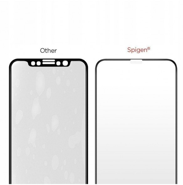 HÄRDAT GLAS Spigen GLASS FC IPHONE 11 SVART