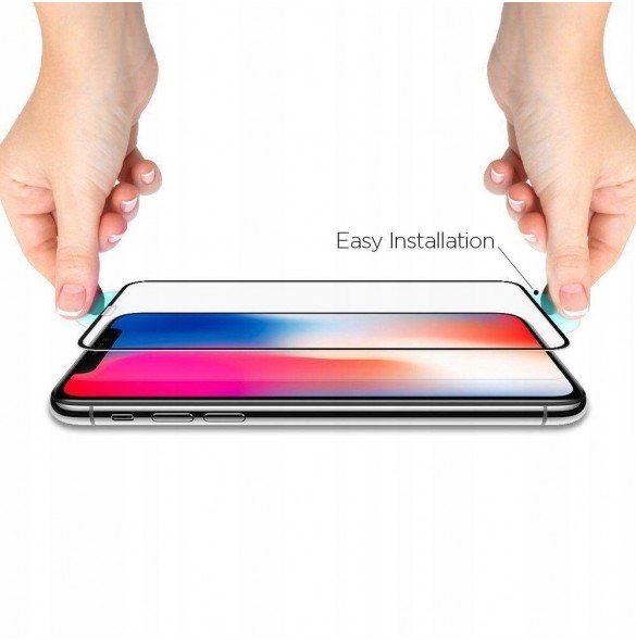 HÄRDAT GLAS Spigen GLASS FC IPHONE 11 SVART