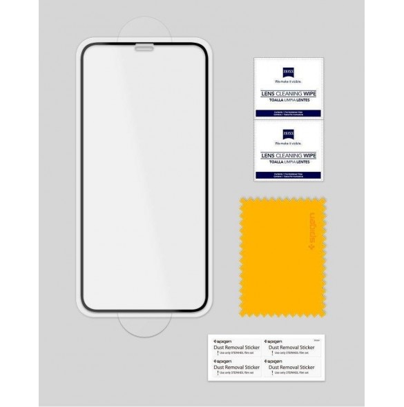 HÄRDAT GLAS Spigen GLASS FC IPHONE 11 PRO SVART
