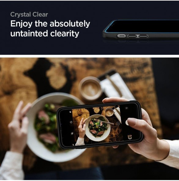 HÄRDAT GLAS Spigen GLASS FC IPHONE 12 MINI SVART