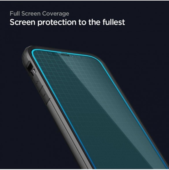 HÄRDAT GLAS Spigen GLASS FC IPHONE 12 MINI SVART