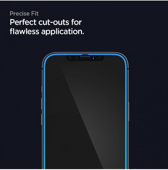 HÄRDAT GLAS Spigen GLASS FC IPHONE 12 PRO MAX SVART