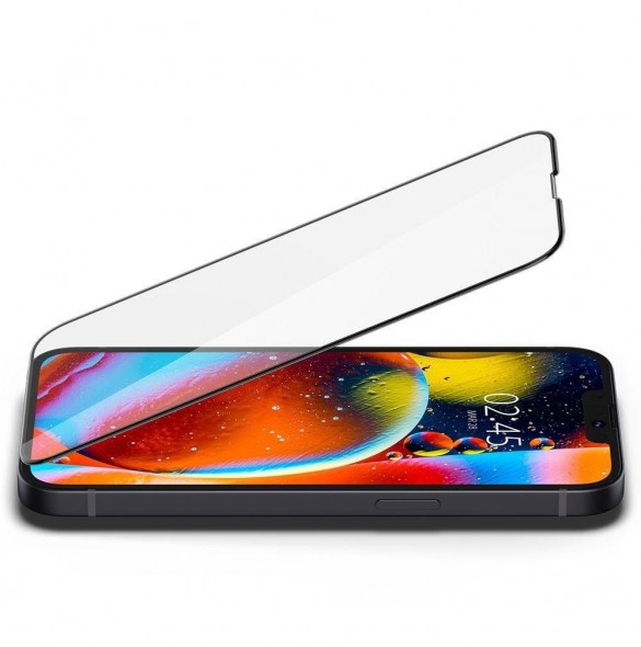 HÄRDAT GLAS Spigen GLASS FC IPHONE 13 PRO MAX / 14 PLUS SVART
