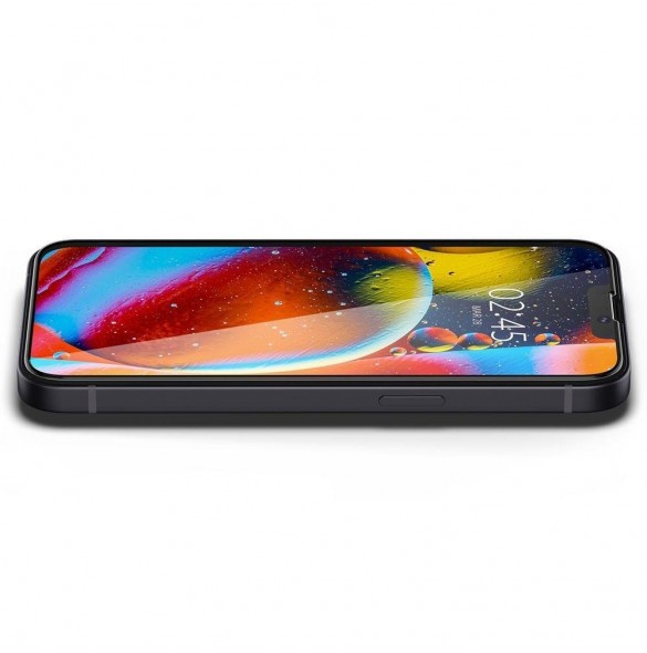 HÄRDAT GLAS Spigen GLASS FC IPHONE 13 PRO MAX / 14 PLUS SVART