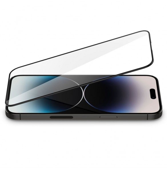 HÄRDAT GLAS Spigen GLASS FC IPHONE 14 PRO MAX SVART