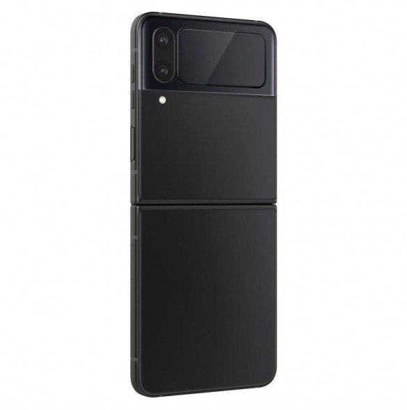 HÄRDAT GLAS Spigen GLASS FC" EZ FIT" + GJÄRNFILM 2-PACK GALAXY MED FLIP 4 SVART