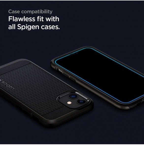 TEMPERAD Spigen ALM GLASS FC GALAXY A52 / A52S SVART