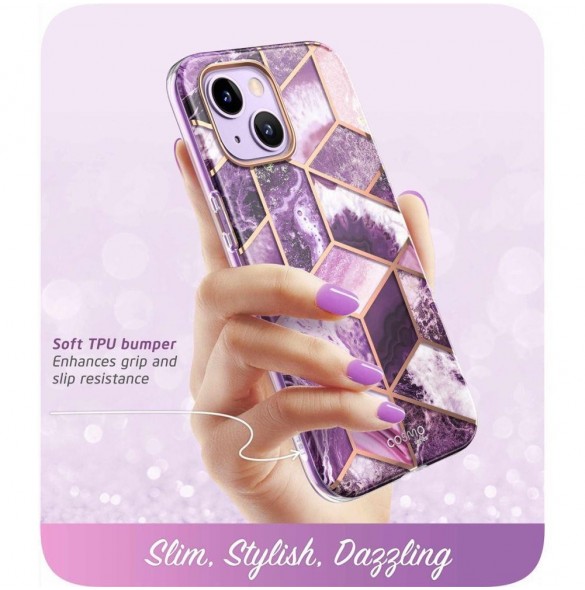 Supcase COSMO IPHONE 14 PLUS MARBLE LILA