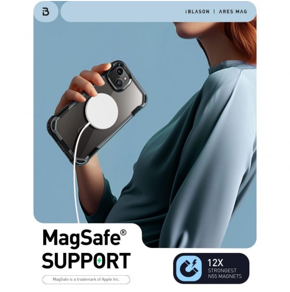 Supcase IBLSN ARES MAG MAGSAFE IPHONE 15 SVART