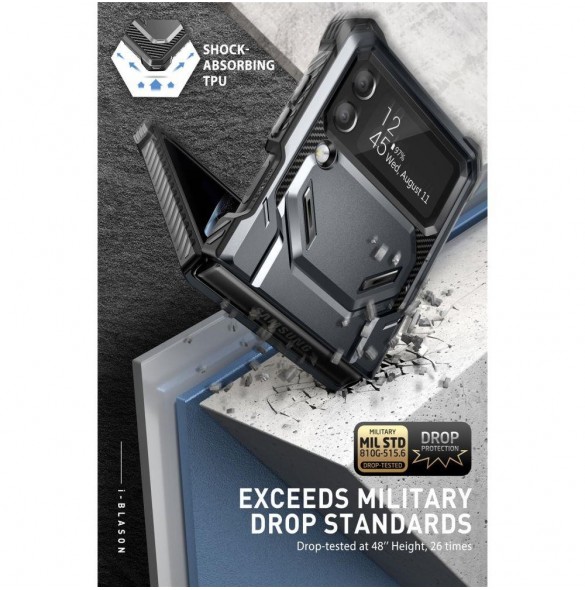 Supcase IBLSN ARMORBOX GALAXY MED FLIP 4 SVART
