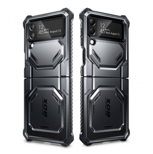 Supcase IBLSN ARMORBOX GALAXY MED FLIP 4 SVART