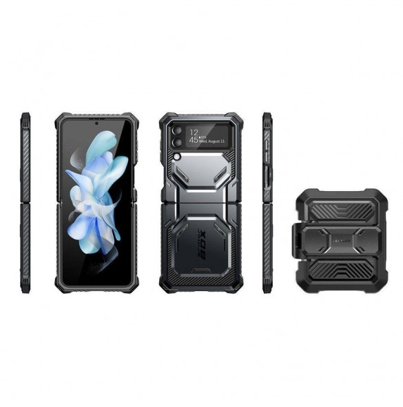 Supcase IBLSN ARMORBOX GALAXY MED FLIP 4 SVART