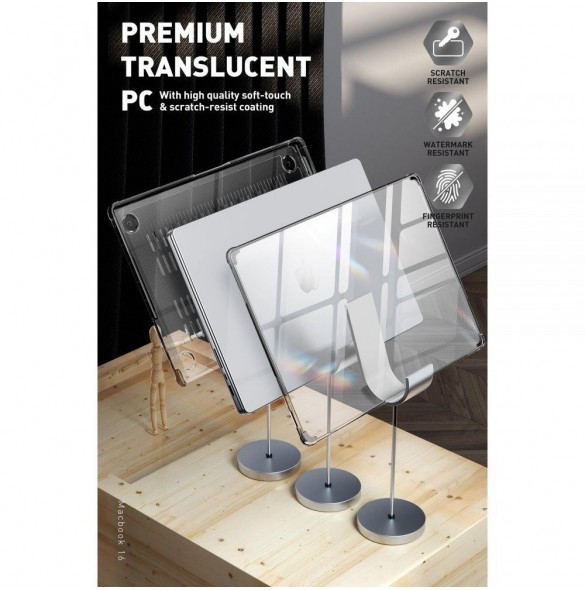 Supcase UNICORN BEETLE CLEAR MACBOOK PRO 14 2021-2022 SVART