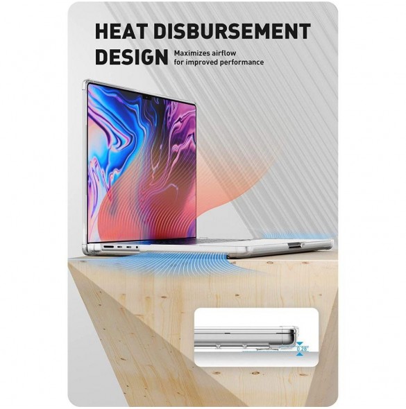 Supcase UNICORN BEETLE CLEAR MACBOOK PRO 14 2021-2022 CLEAR