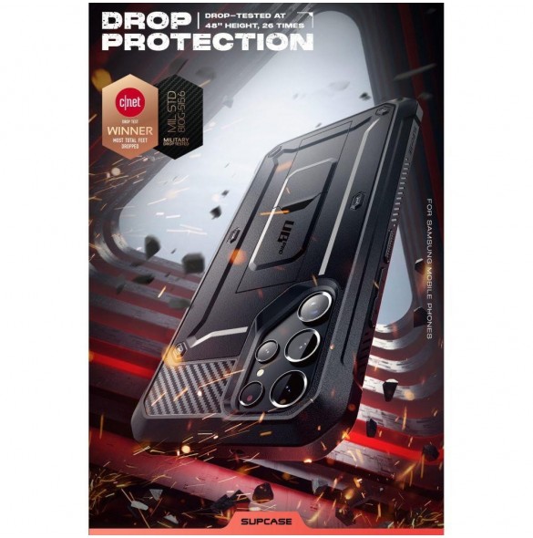 Supcase UNICORN BEETLE PRO 2-SET GALAXY S22 ULTRA SVART
