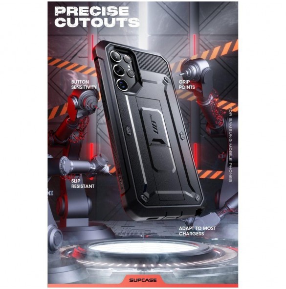 Supcase UNICORN BEETLE PRO 2-SET GALAXY S22 ULTRA SVART