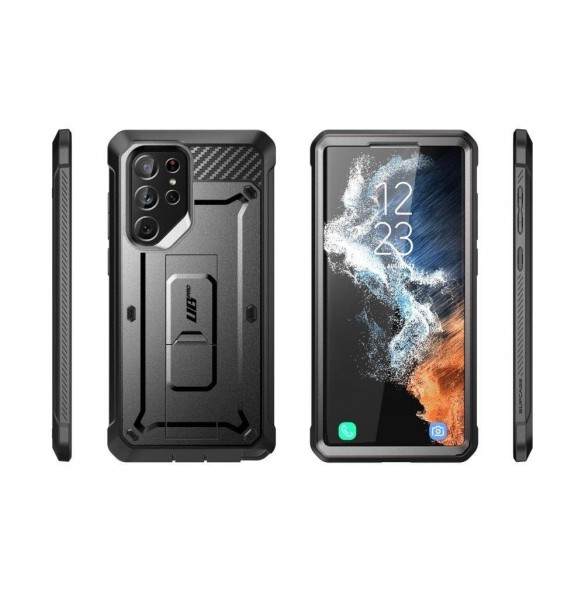 Supcase UNICORN BEETLE PRO 2-SET GALAXY S22 ULTRA SVART