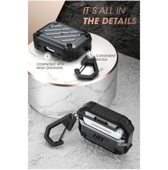 Supcase UNICORN BEETLE PRO Apple AIRPODS PRO 1/2 SVART