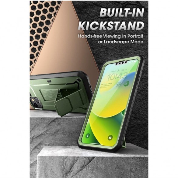 Supcase Unicorn Beetle Pro fodral till iPhone 14 Plus grön